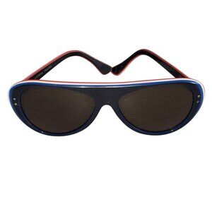 Authentic Loubsol France Frame Sunglasses Shades Blue Red White Rare